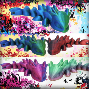 3D Printed <b>PLA</b> Dragon Spine Toy Model Creative Movable Animal Dinosaur Ornament Unisex for Children 7-12 Months Original - Product Image 3