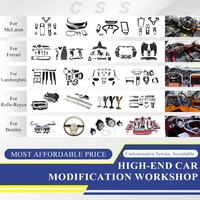 Garnitures intérieures de voiture Siège baquet de luxe réglable en cuir de fibre de carbone pour Ferrari 458 Speciale 488 Sport Racing Seat
