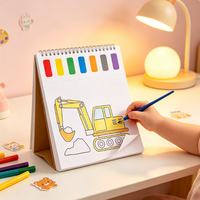 Livre de coloriage personnalisé pour enfants avec reliure spirale, pages détachables, livre d'activités de dessin pour l'apprentissage et la coloration des enfants