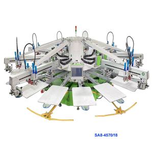 High Quality 8-Color Automatic T-Shirt Screen Printers Multicolor Easy Operation New Condition with <b>Sale</b> Motor Core Components - Product Image 1