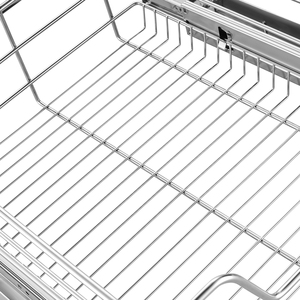 Kitchen Organizer Cabinet Systems Chrome <strong>Wire</strong> <strong>Basket</strong> <strong>Drawers</strong> Pull Out Metal <strong>Basket</strong> Storage <strong>Baskets</strong> - Product Image 4