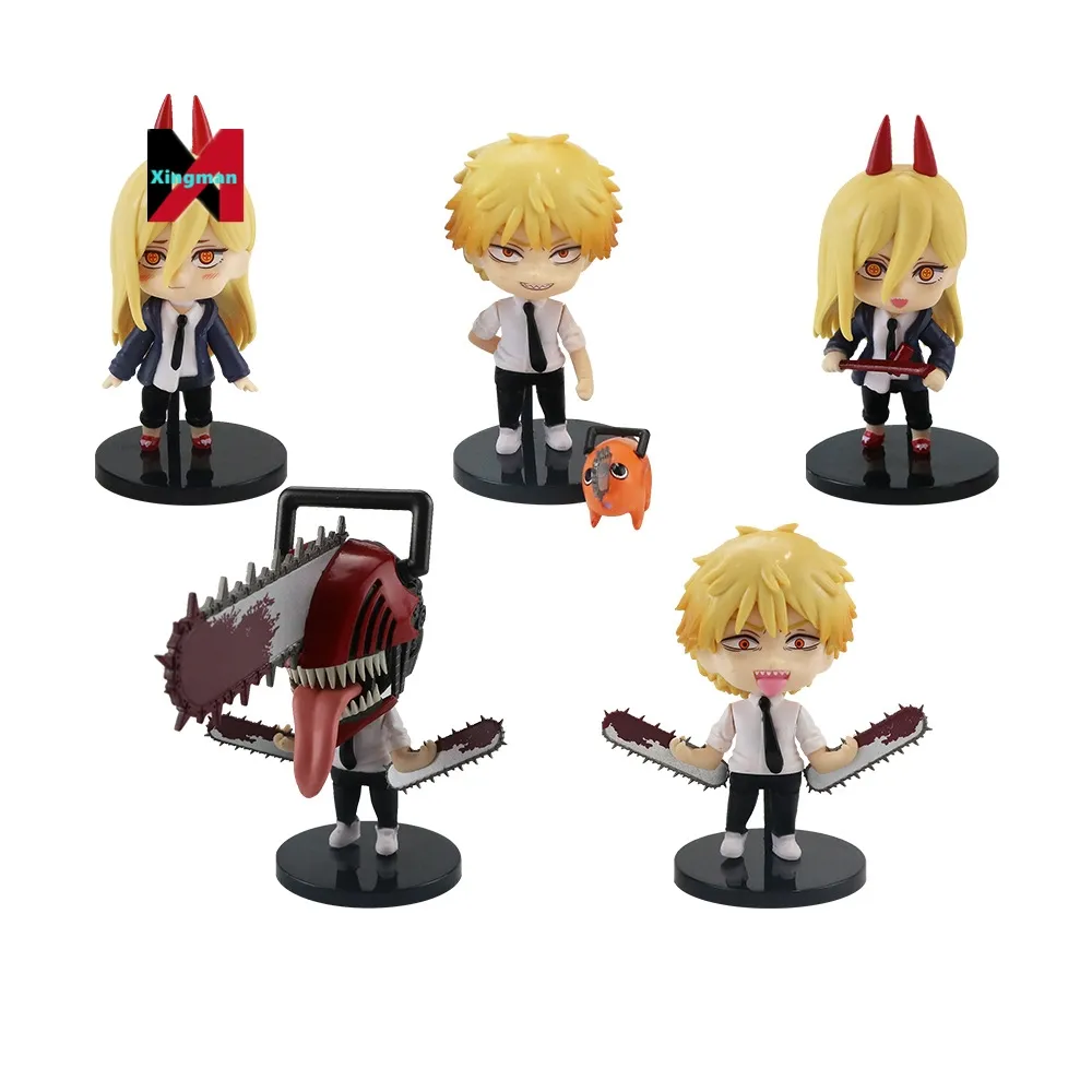 6PCS/set Denji Anime PVC Action Figure Chainsaw Man Pochita Collection Model Doll Toys Gift