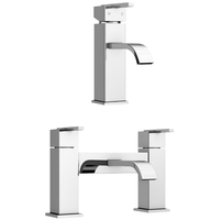 Robinetterie de salle de bain en laiton chromé, mitigeur monocommande pour lavabo, robinet chromé, ensemble de robinets standard britanniques