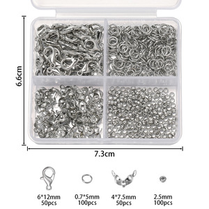 Lobster Clasp Positioning <b>Beads</b> Zinc Alloy Mixed Shapes For Necklace Making DIY Jewelry Accessories Middle Size - Product Image 4
