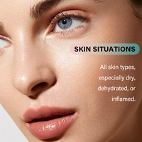 Sérum Huile Visage Hydratant Bi-Phase Personnalisé à l'Acide Hyaluronique pour Peaux Sèches et Sensibles, Hydratation Profonde et Éclaircissement de la Barrière Cutanée