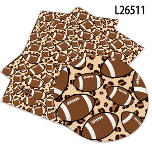 Modello di Football americano rotolo di pelle <span class=keywords><strong>per</strong></span> fiocchi fogli <span class=keywords><strong>per</strong></span> materiali fatti a mano stampati artigianali croce ecopelle 30x136cm - Product Image 3