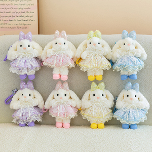 Conejito de Peluche Premium Lolita con Vestido de Encaje y Collar de Perlas, Juguete Suave Kawaii para Niñas, Regalo - Product Image 6