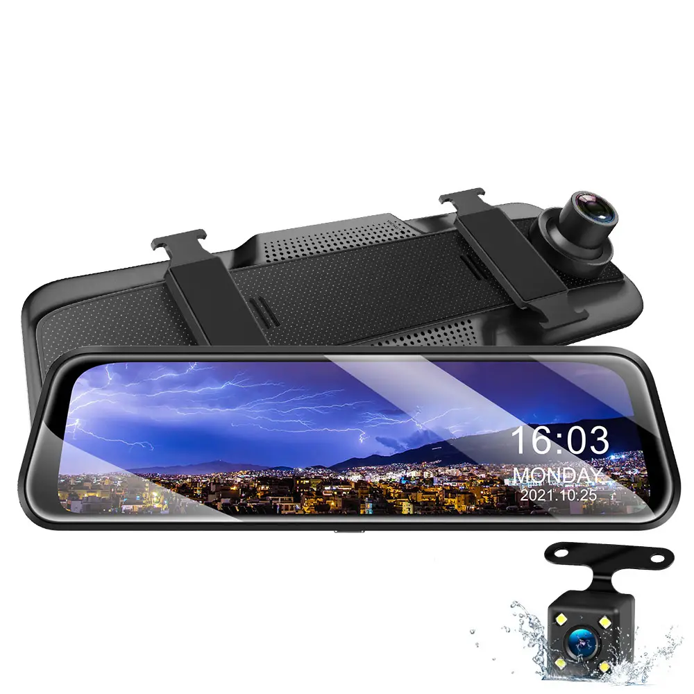 Dash Cam Auto Video Recorder Usb Car Camera Dashcam 360 Degree Dashcam With Rear View Mirror