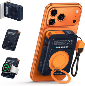 <span class=keywords><strong>Batterie</strong></span> externe 10000mAh 5-en-1, chargeur magnétique portable, prise murale intégrée, <span class=keywords><strong>batterie</strong></span> externe sans fil, lithium polymère 22.5W Type-C - Product Image 1