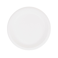 Assiettes de bagasse jetables compostables écologiques pour le dîner de 7 pouces de restaurant
