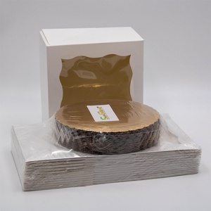 White Paper Cake <b>Box</b> Custom Color Cake Board Sets - Product Image 5