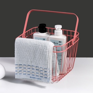 <span class=keywords><strong>Panier</strong></span> de rangement de bureau en métal pour la maison et la cuisine, idéal pour les collations, les jouets, les articles de bain et le rangement de la salle de bain - Product Image 2