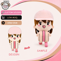 Fabricant de poupées en peluche personnalisées, personnage de livreuse de 15 cm, OEM ODM pour cadeaux en gros et vente au détail