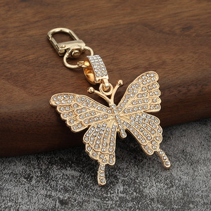 Porte-clés en cristal coloré tendance <span class=keywords><strong>TikTok</strong></span>, en acier inoxydable, pendentif pour sac femme - Product Image 4