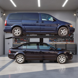 Sollevatore idraulico portatile 2000 Kg singolo Post auto con sistema di sblocco elettrico di parcheggio - Product Image 1