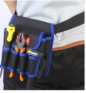 Sac en tissu Oxford épaissi du fabricant, kit de réparation de matériel polyvalent pour électricien, fermeture à boucle et crochet poreuse NOIR, OEM ODM - Product Image 3