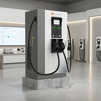 Starcharge Gemini 60-240kW Chargeur de véhicules électriques haute puissance DC GBT à double connecteur OCPP 1.6J Nouveau chargeur commercial pour flotte de véhicules électriques Écran tactile 7 pouces IP55