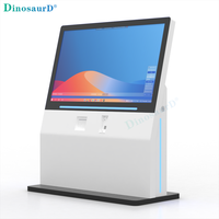 Kiosque de libre-service pour enregistrement d'hôtel avec caméra, scanner QR, imprimante et support POS, tailles 55, 65, 75, 86, 98, 110 pouces