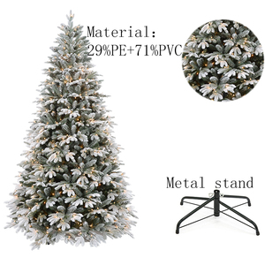 PE + PVC hỗn hợp nhân tạo tuyết trắng đổ xô Cây giáng sinh - Product Image 6