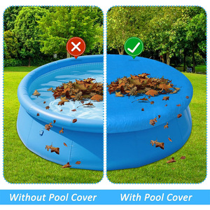 Couverture de piscine hors sol <span class=keywords><strong>gonflable</strong></span> ronde de 10 pieds avec cordon de serrage, fabriquée en Chine pour usage industriel et extérieur - Product Image 6