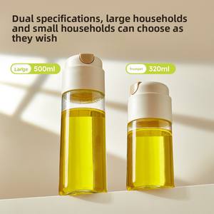 <span class=keywords><strong>Oushi</strong></span> Distributeur d'huile en verre 500 ml à ouverture et fermeture automatiques, anti-fuite, anti-goutte, design minimaliste moderne, pour sauce soja, vinaigre et assaisonnements - Product Image 5