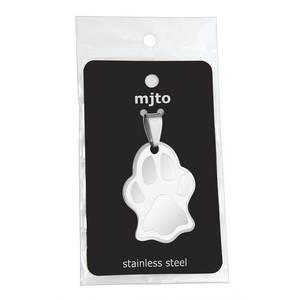 Ciondolo a forma di zampa in acciaio, collezione di ornamenti eleganti - Product Image 3