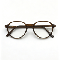 Montures de lunettes rondes pleines montures, plusieurs couleurs pour un usage quotidien