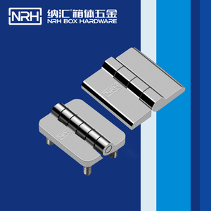 Charnières robustes en acier inoxydable Nahui, série 8902, pour portes industrielles, armoires et machines-outils, surface polie, base fixe - Product Image 2