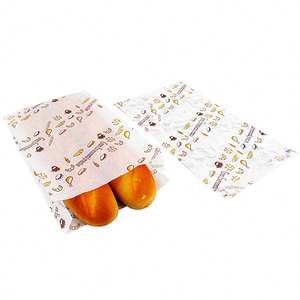 Custom V Sharp Bottom Greaseproof Food Grade French Fries Packaging Paper <b>Bags</b> for Fast Restaurant Custom Size Accepted Flexo - Product Image 3