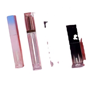 5ml Lipgloss <b>Container</b> Empty <b>Square</b> Pink Lip Bottle Rose Gold Lip Gloss Brush Tube - Product Image 4