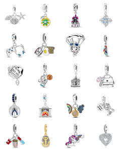 Pendentifs breloques de la série Star Sky, astronautes sertis de zircons, plaqués argent/or/or rose, pour hommes, femmes, enfants, unisexe, usage quotidien - Product Image 2