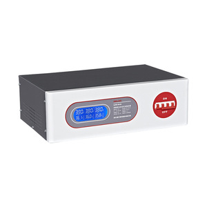 Stabilisateur de tension AC entièrement automatique de haute précision Delixi 3KW 3000W Alimentation industrielle triphasée 380V Fabriqué en cuivre TNS - Product Image 1