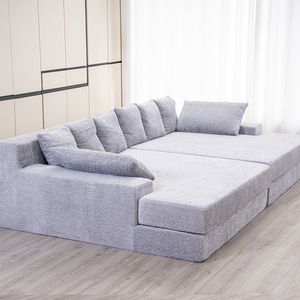 Layered Foam Sofa Bed In A Box Compressed Couch For Dorm Room - Product Image 4