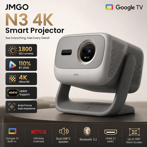 Proyector Láser Triple 4K JMGO N3 con Google TV, 1800 ISO Lúmenes, Zoom Óptico 1.3x, Proyector de Cine en Casa 4K UHD - Product Image 1