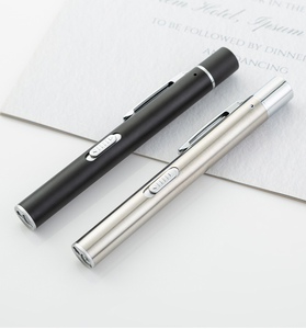Dual Light Source Medical Flashlight Stainless Steel Power Display with Rechargeable LED <strong>Bulb</strong> Yellow &amp; White Oral Pupil <strong>Torch</strong> - Product Image 6