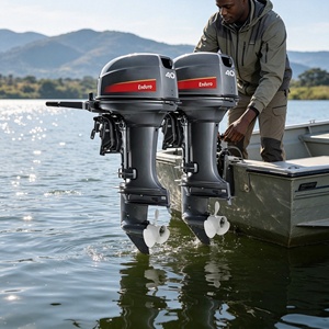 Equipo Marino, Motor de 2 Tiempos y 40 CV, Eje Largo para Pesca en Alta Mar, con Acero Inoxidable para Agua Salada - Product Image 3