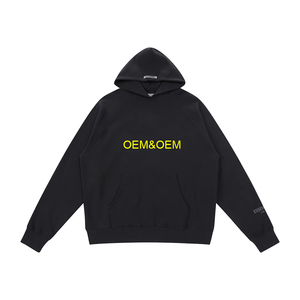 Sweat à capuche décontracté pour homme, logo personnalisé brodé, effet délavé, automne, polyester/coton, coupe classique, style streetwear - Product Image 6
