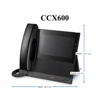 Téléphone de visioconférence multimédia POLY CCX600, téléphone de conférence Internet, téléphone IP, prend en charge le Bluetooth et le Wi-Fi