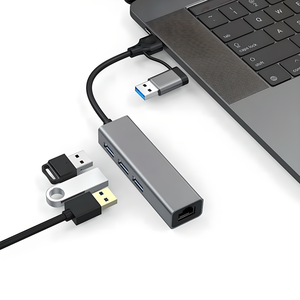 Typ C zu Gigabit USB 3.0 Erweiterungs dock Notebook-Hub aus Aluminium legierung USB-<span class=keywords><strong>Chub</strong></span> Extender-Docking station - Product Image 5