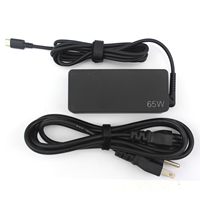 Adaptor Daya Charger Laptop 65W Colokan US Grosir Pabrik, Kabel Tipe C, Untuk Laptop, Kualitas Tinggi