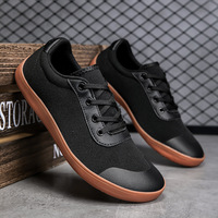Chaussures de sport décontractées pour hommes, à bout rond, en maille, légères, à lacets, toutes saisons, pieds nus, fabriquées sur mesure