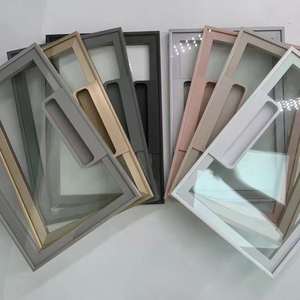 Porte de placard carrée en alliage d'aluminium 6063 sur mesure avec cadre métallique, services de découpe et de soudure pour usage domestique - Product Image 6