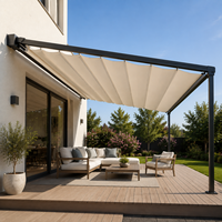 Pergola rétractable en aluminium et PVC de haute qualité, sur mesure, avec télécommande, pour balcon, restaurant, luxe moderne, Sweet Home