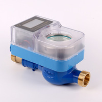 Meter Air Pintar Prabayar Kartu IC Sambungan Berulir Tahan Air Sistem Gesek RF Plug-in Laju Alir 0.03125 M/h Pembayaran Kode QR WeChat
