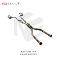 ING pour Lexus RCF 5.0 Catback système d'échappement tuyau en acier inoxydable avec silencieux à soupape vente chaude pièces de réglage de Performance automatique