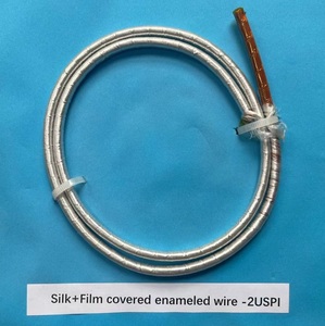 Hochfrequenz 0,03 mm 0,05 mm 0,08 mm 0,1 mm 0,2 mm PI-Film Litzendraht Seidenumsponnener Kupfer-Litzendraht - Product Image 5