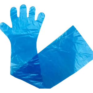 Бытовые чистящие инструменты и аксессуары, Прозрачные полиэтиленовые перчатки до плеч, одноразовые пищевые перчатки с длинными рукавами - Product Image 3