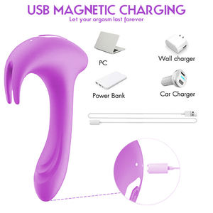 Tongkat Pijat Getar Otomatis untuk Wanita, Tongkat Getar AV, Shy Hammer, USB Rechargeable, Tahan Air, Multi-Kecepatan - Product Image 4