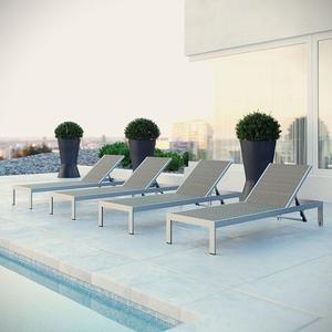 Aluminum Beach Chair Lightweight Portable Beach Sun Lounger Outdoor Customised Metal Frame Chaise <strong>Lounge</strong> - Product Image 6