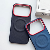 Casing Belakang Kulit Bermotif Nylon Matte Magnetik Bisnis untuk Infinix Note 60 Pro / Note 60, Mendukung Pengisian Daya Nirkabel